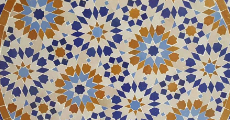 Runde mosaikborde