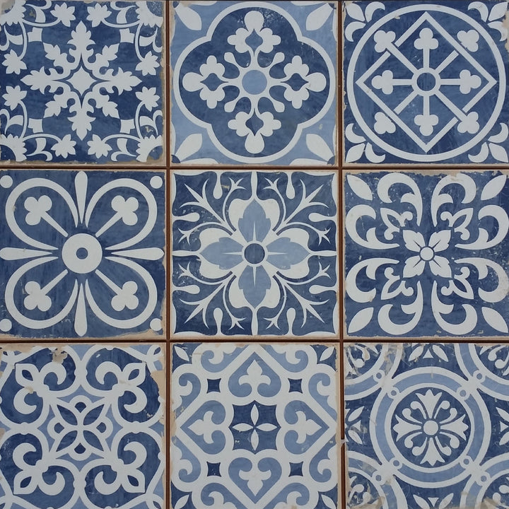 Marokkanske Patchwork Retro Fliser 33x33 cm – Vintage