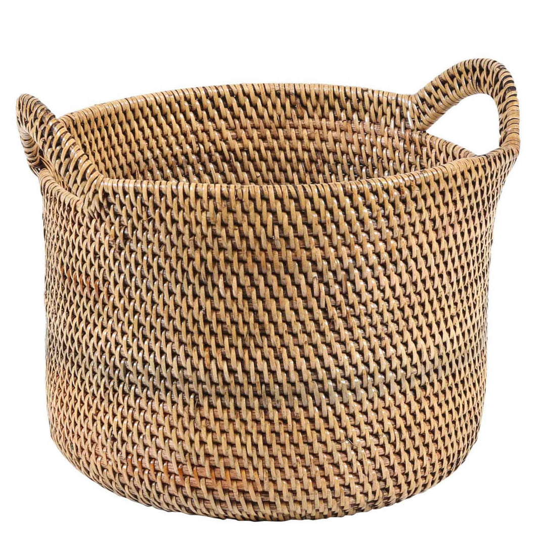 Rattan kurv Elie brun med hank