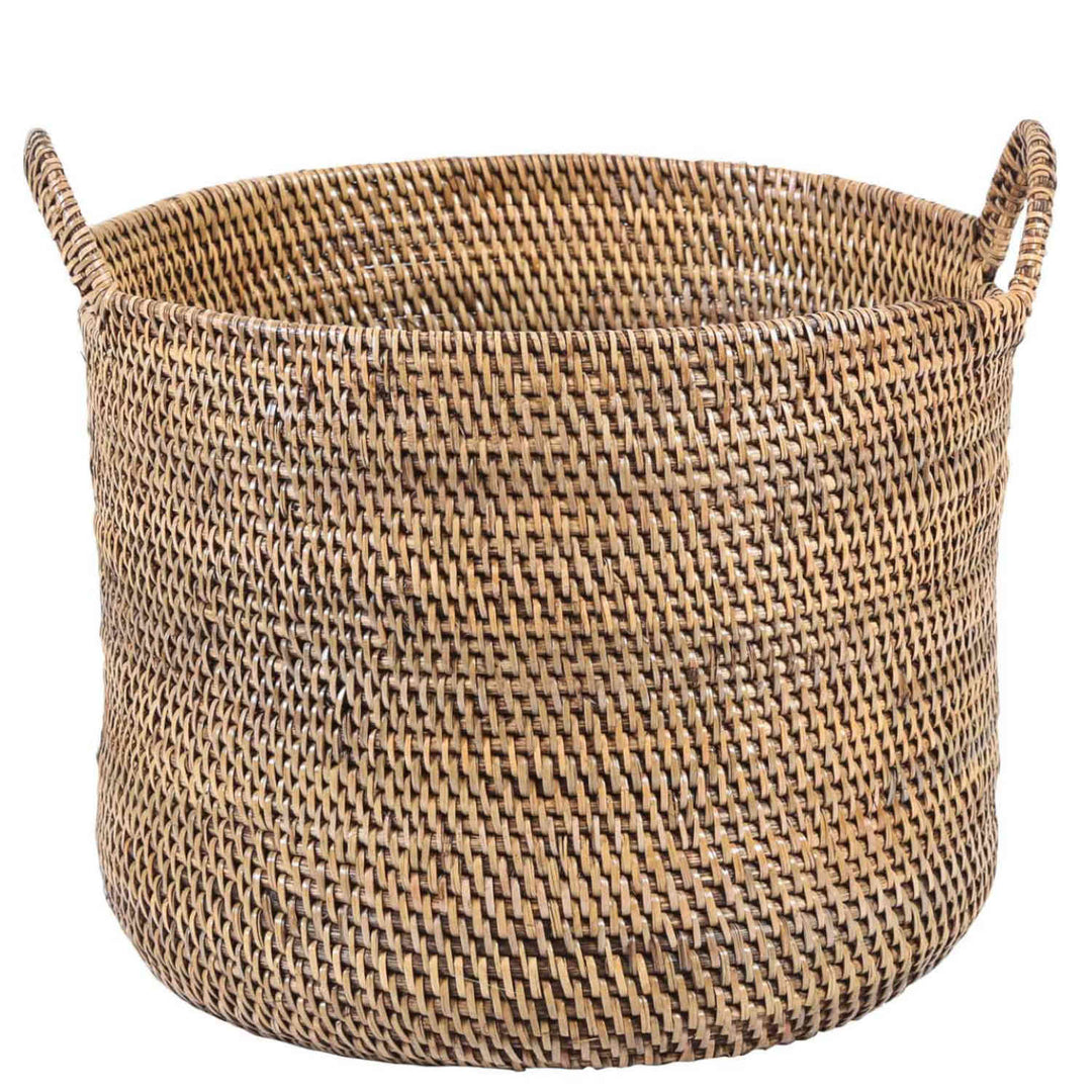 Rattan kurv Elie brun med hank