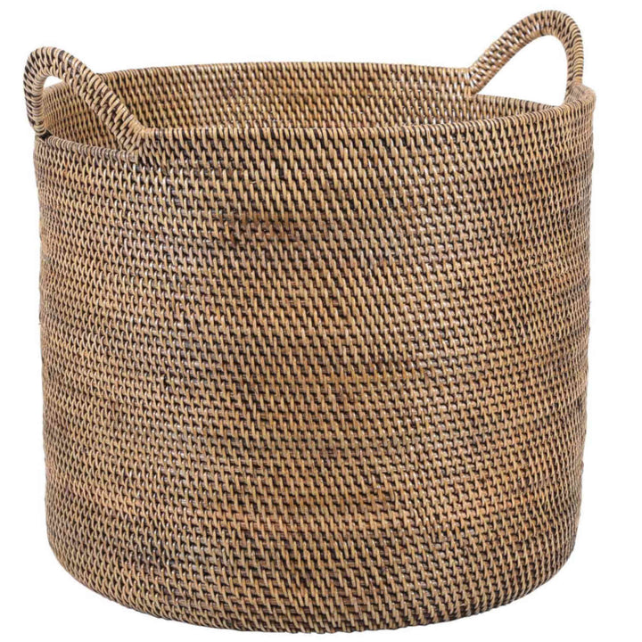 Rattan kurv Elie brun med hank