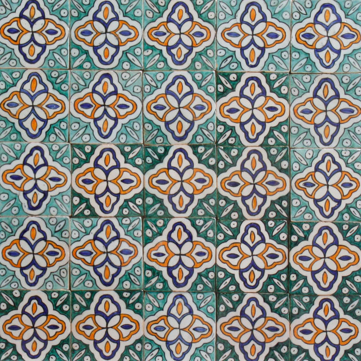 Håndmalet flise – Retro