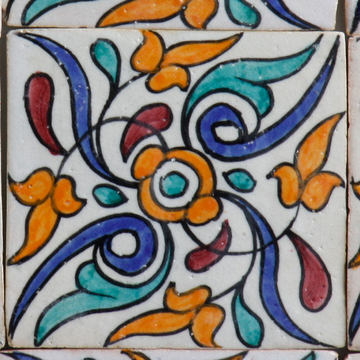 Håndmalet flise – Bohemian ornament
