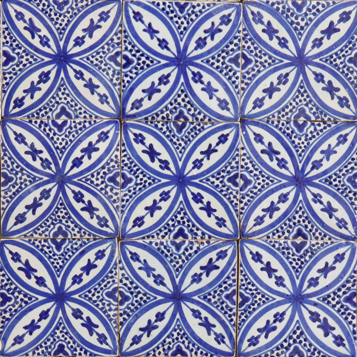 Håndmalet flise - Middelhavs Azulejo indretning