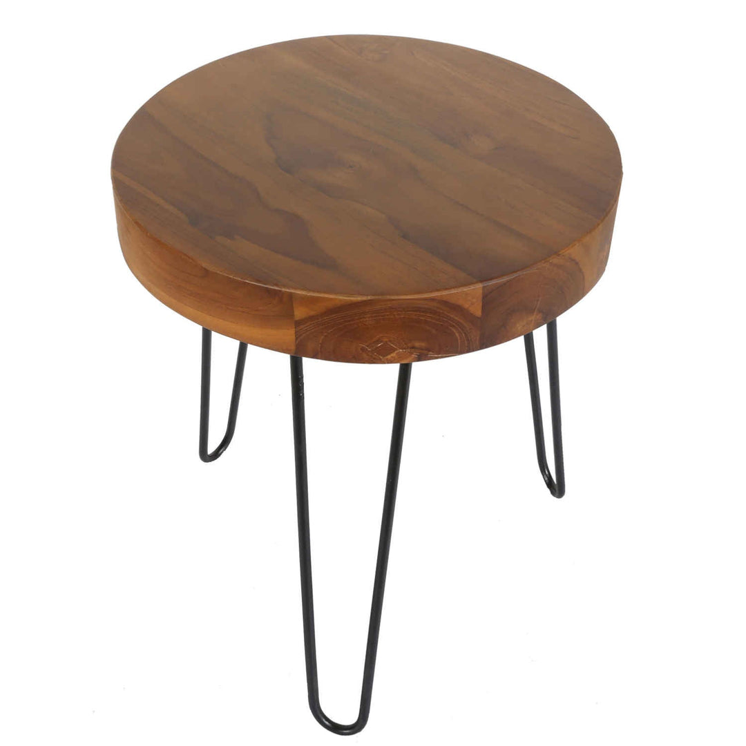 Teak sidebord Ella med hårnåle ben