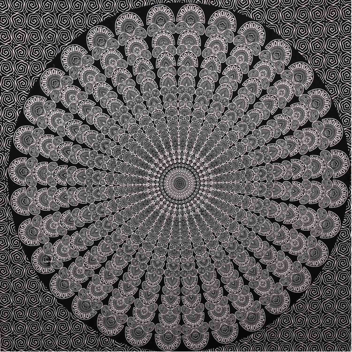 Sengetæppe Mandala Amba 140