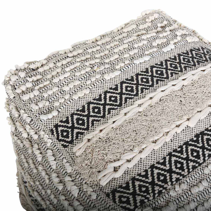 Boho kube sæde puf Mara