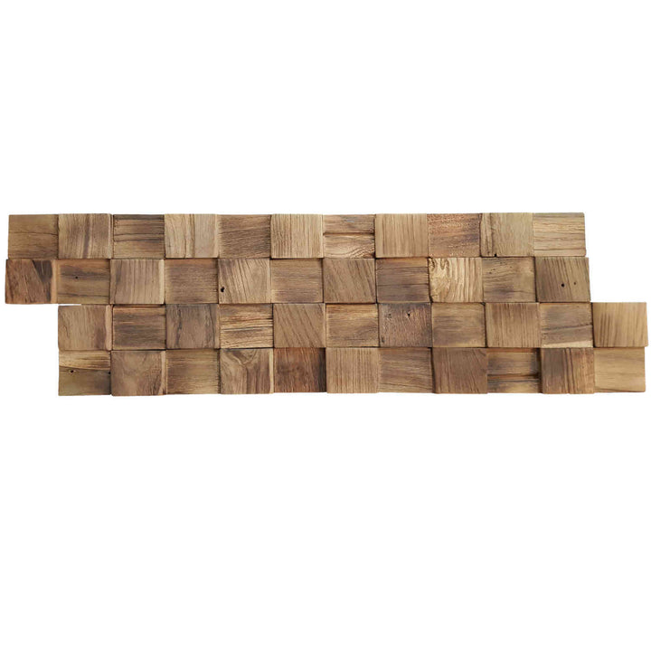 Trævægpaneler Natural Cube