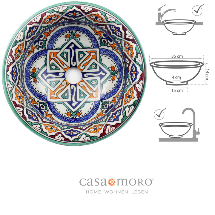 Keramisk vaskeskål