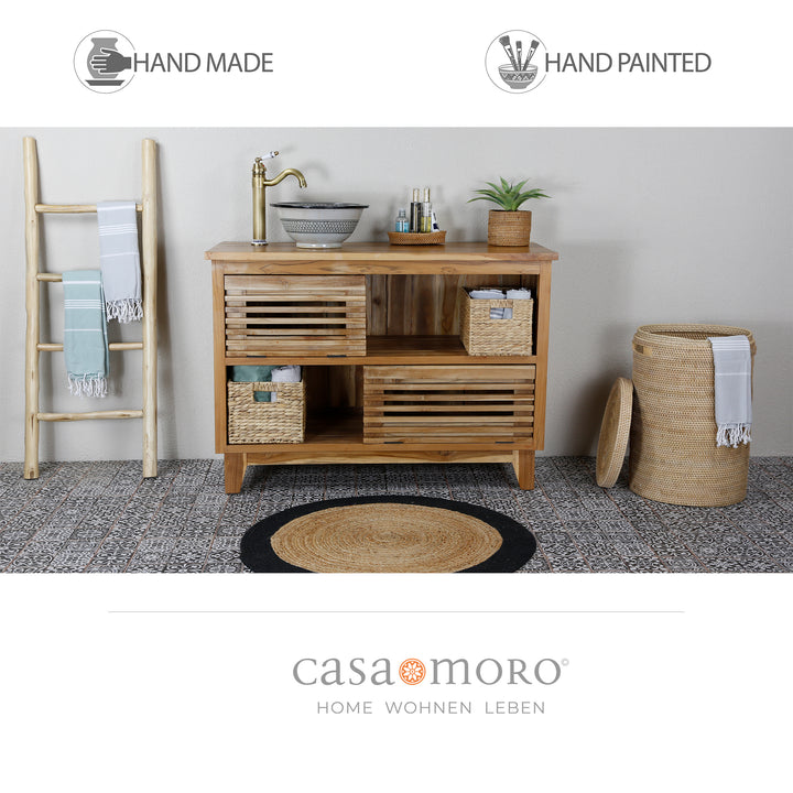 Keramisk vask sort