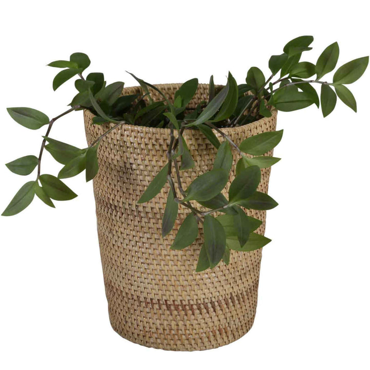 Papirkurv lavet af rattan Nila Natur