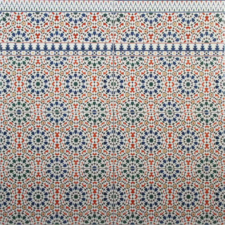 Marokkanske vægfliser 50x25 cm – mosaik