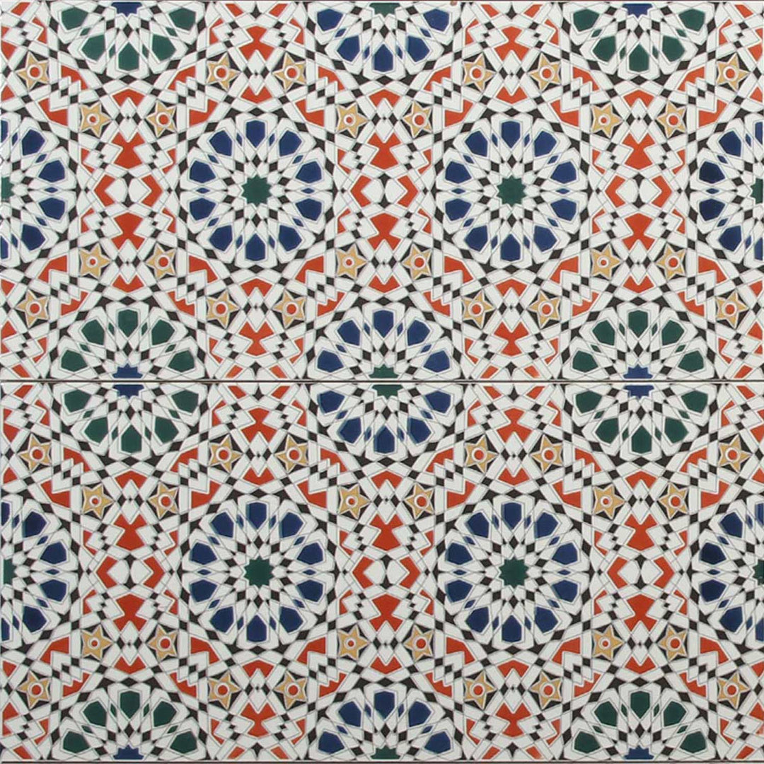 Marokkanske vægfliser 50x25 cm – mosaik