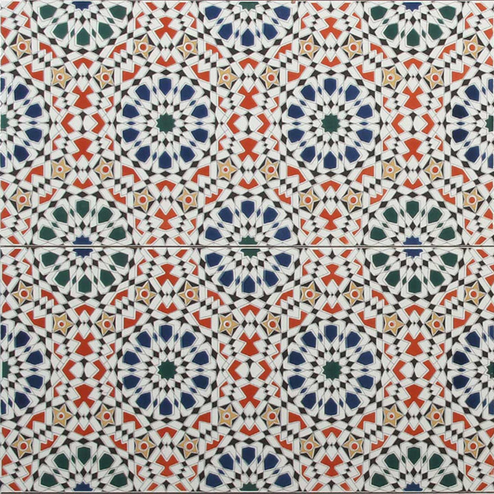 Marokkanske vægfliser 50x25 cm – mosaik