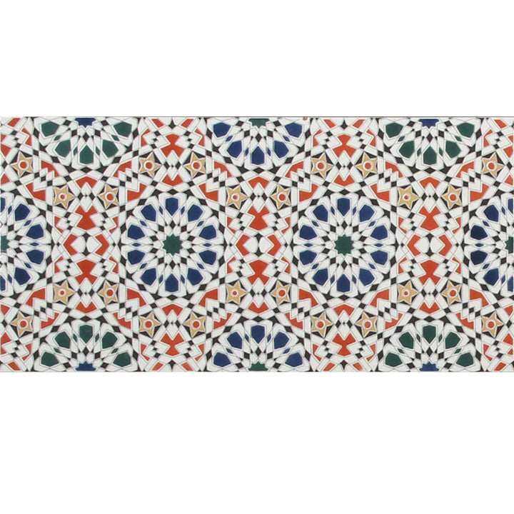 Marokkanske vægfliser 50x25 cm – mosaik