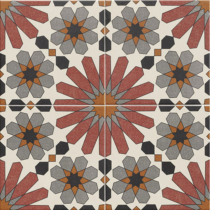 Marokkanske fliser 20x20 cm – Flerfarvet