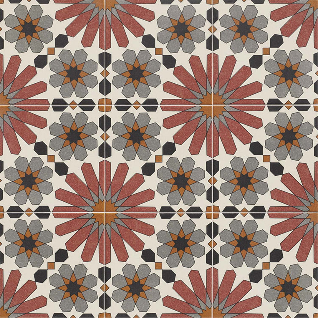 Marokkanske fliser 20x20 cm – Flerfarvet