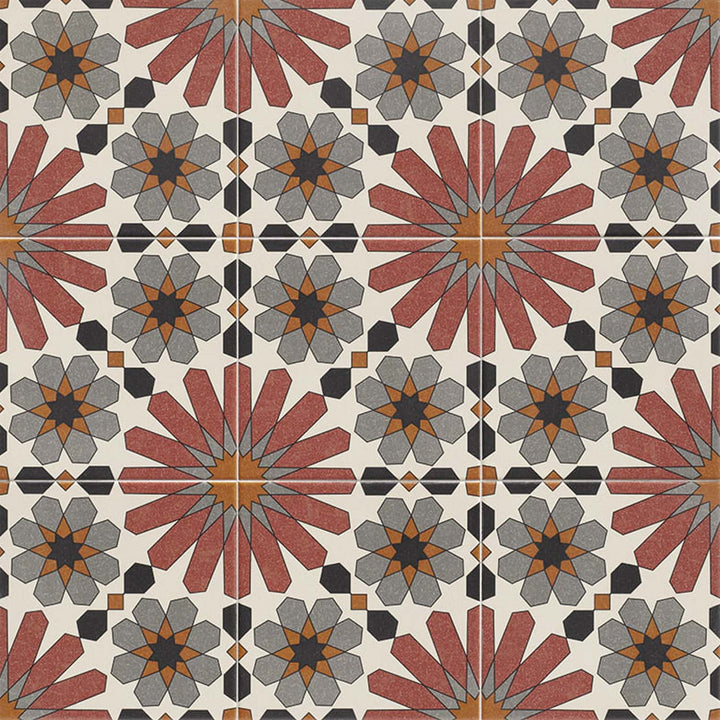 Marokkanske fliser 20x20 cm – Flerfarvet