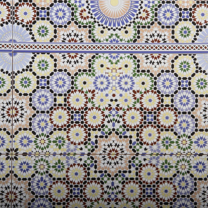 Marokkanske vægfliser 50x25 cm – mosaikmønster
