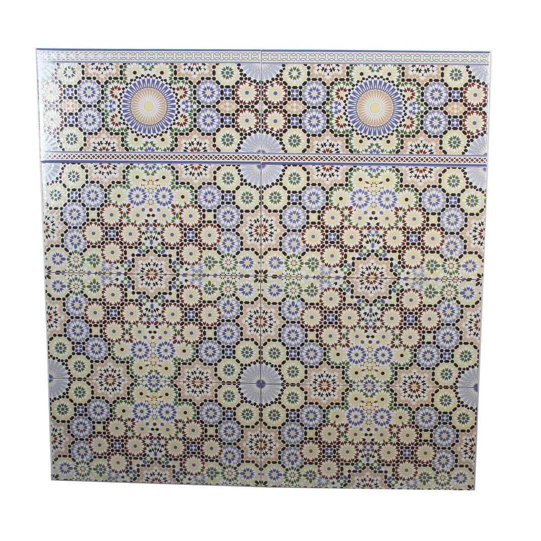 Marokkanske vægfliser 50x25 cm – mosaikmønster