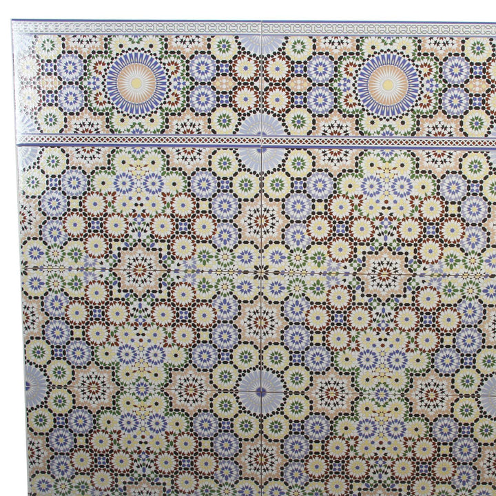 Marokkanske vægfliser 50x25 cm – mosaikmønster
