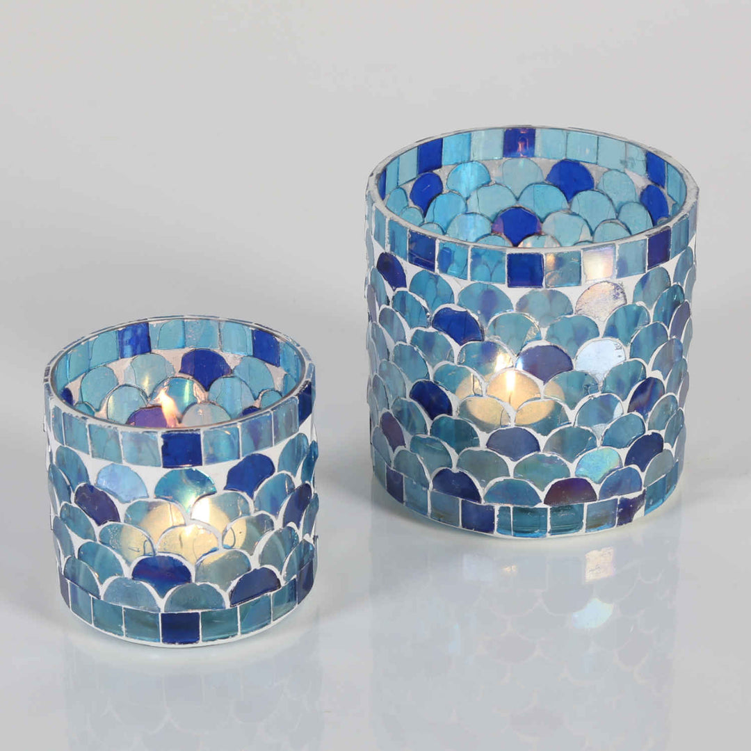 Orientalsk mosaiklanterne Athen mørkeblå