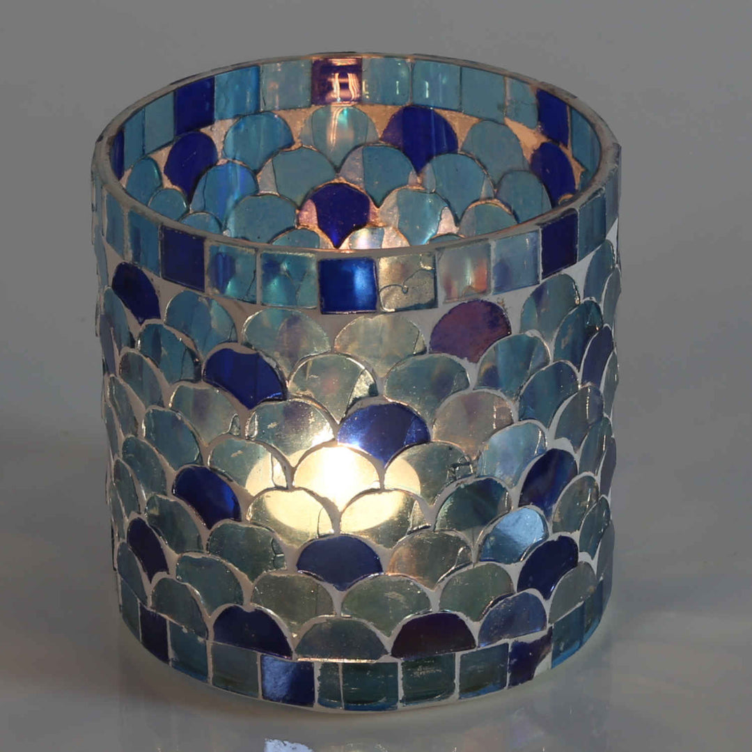 Orientalsk mosaiklanterne Athen mørkeblå