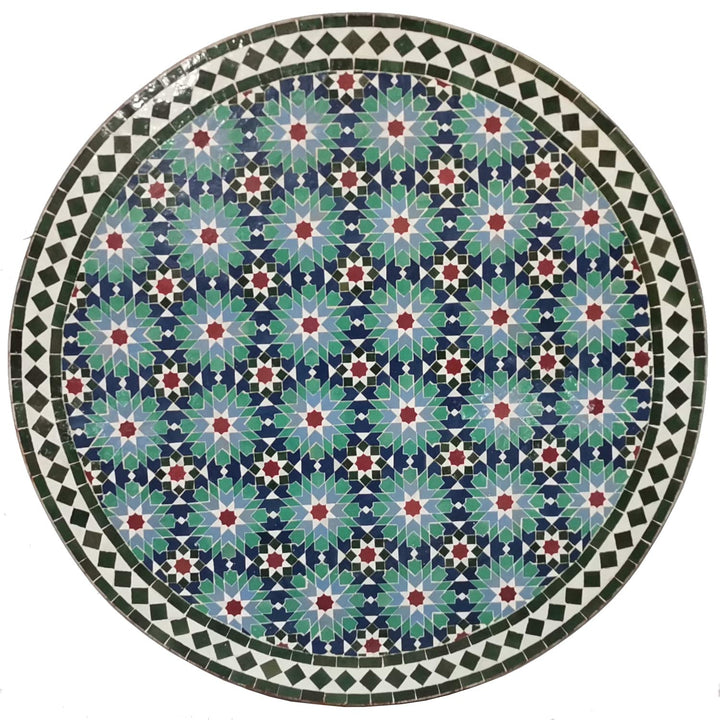 Mosaikbord D100 Ankabut Blågrøn