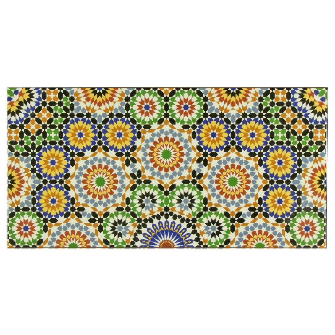 Orientalske vægfliser 50x25 cm – flerfarvet keramik