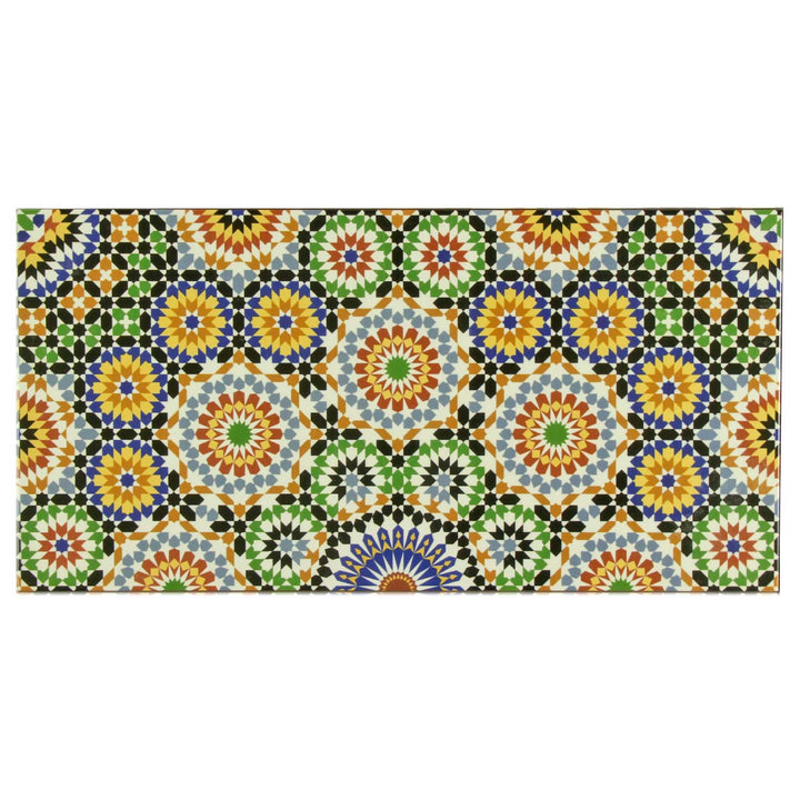 Orientalske vægfliser 50x25 cm – flerfarvet keramik
