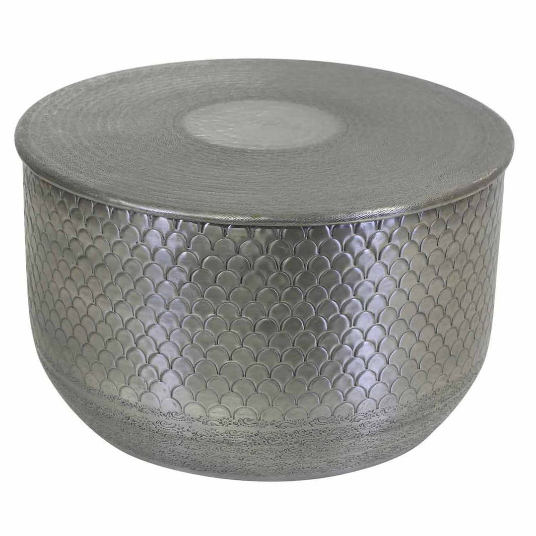 Orientalischer Beistelltisch Alava Silber
