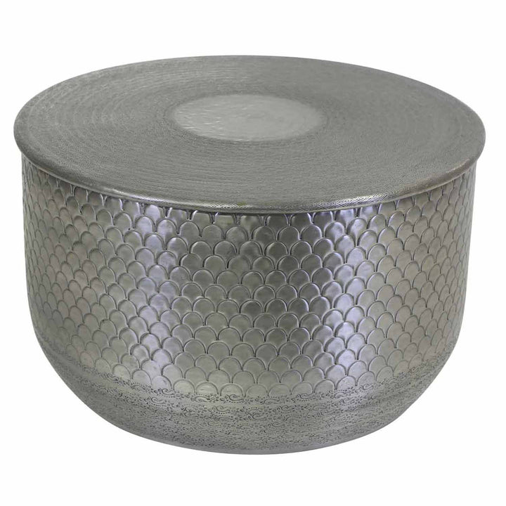 Orientalischer Beistelltisch Alava Silber