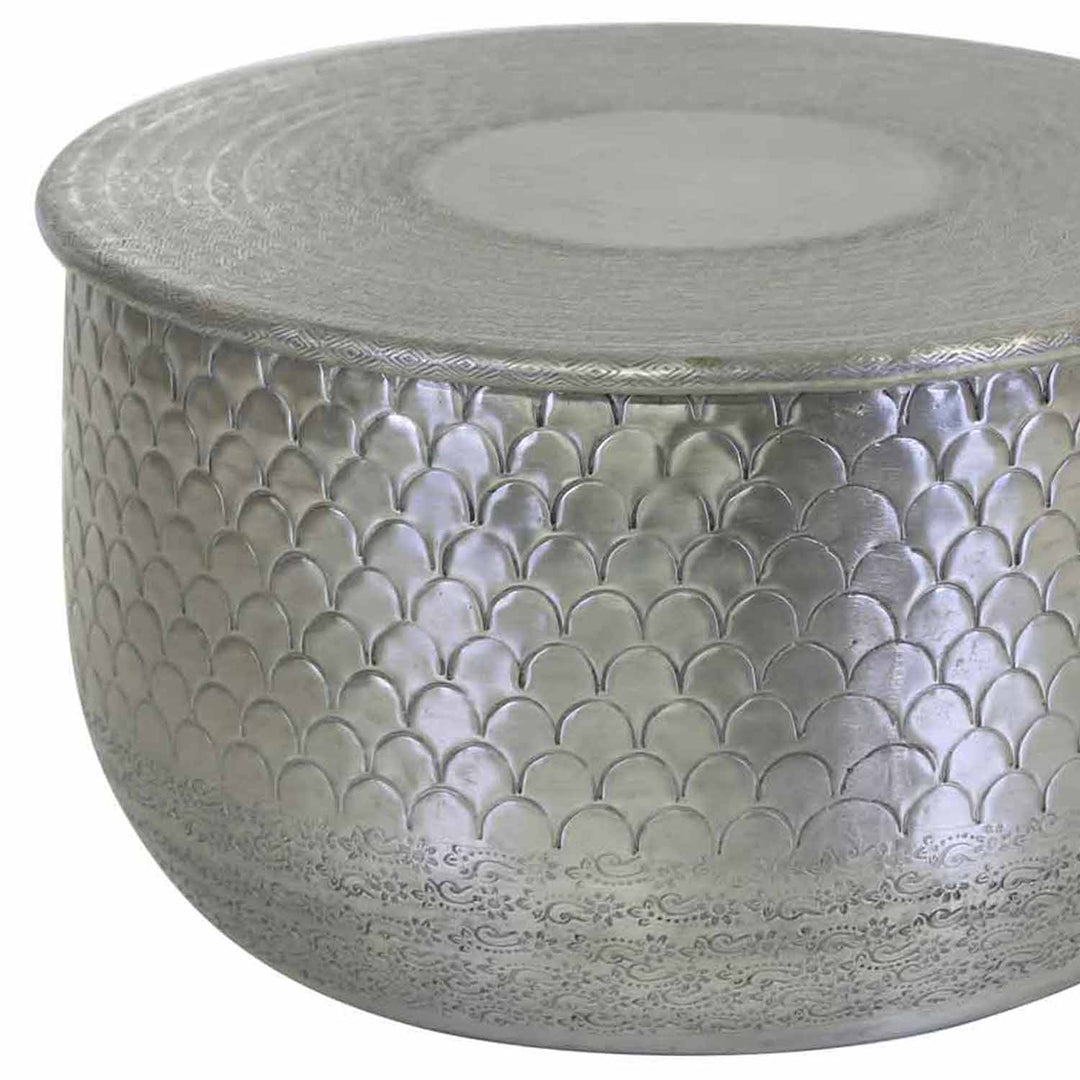 Orientalischer Beistelltisch Alava Silber