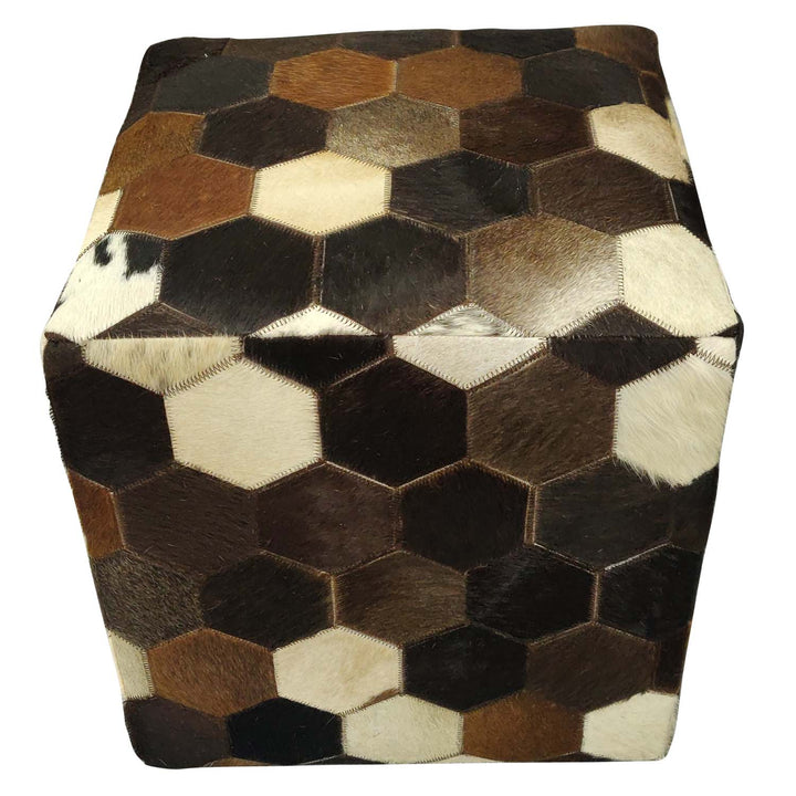 Patchwork læder sædehynde Vanita