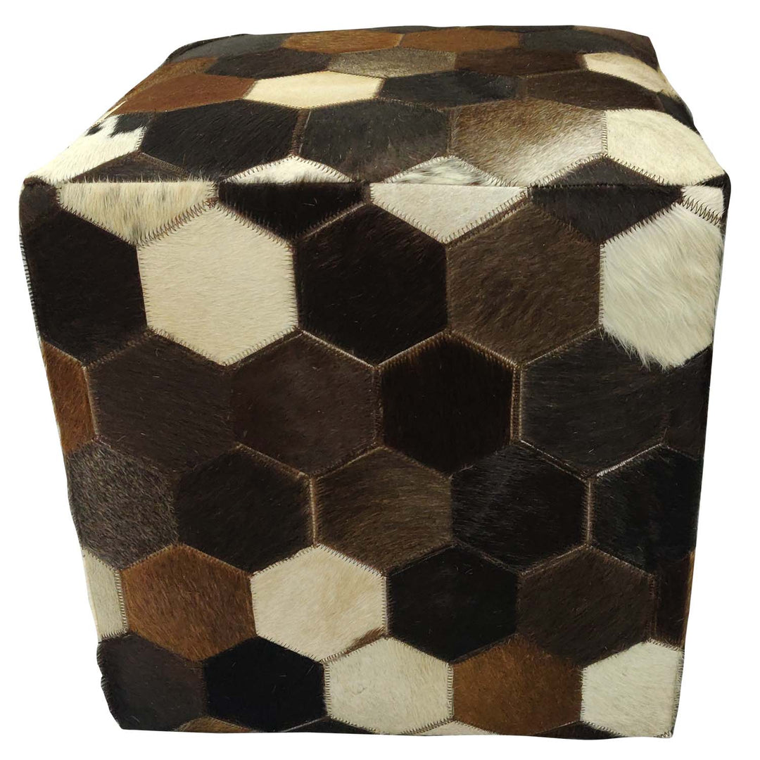 Patchwork læder sædehynde Vanita