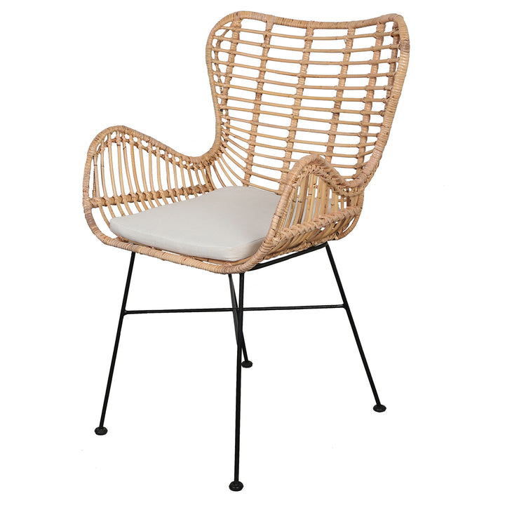 Rattan lænestol Monia