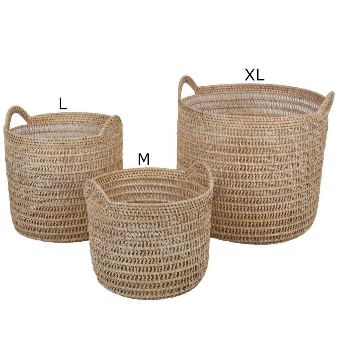 Rattan kurv Eda natur med hank