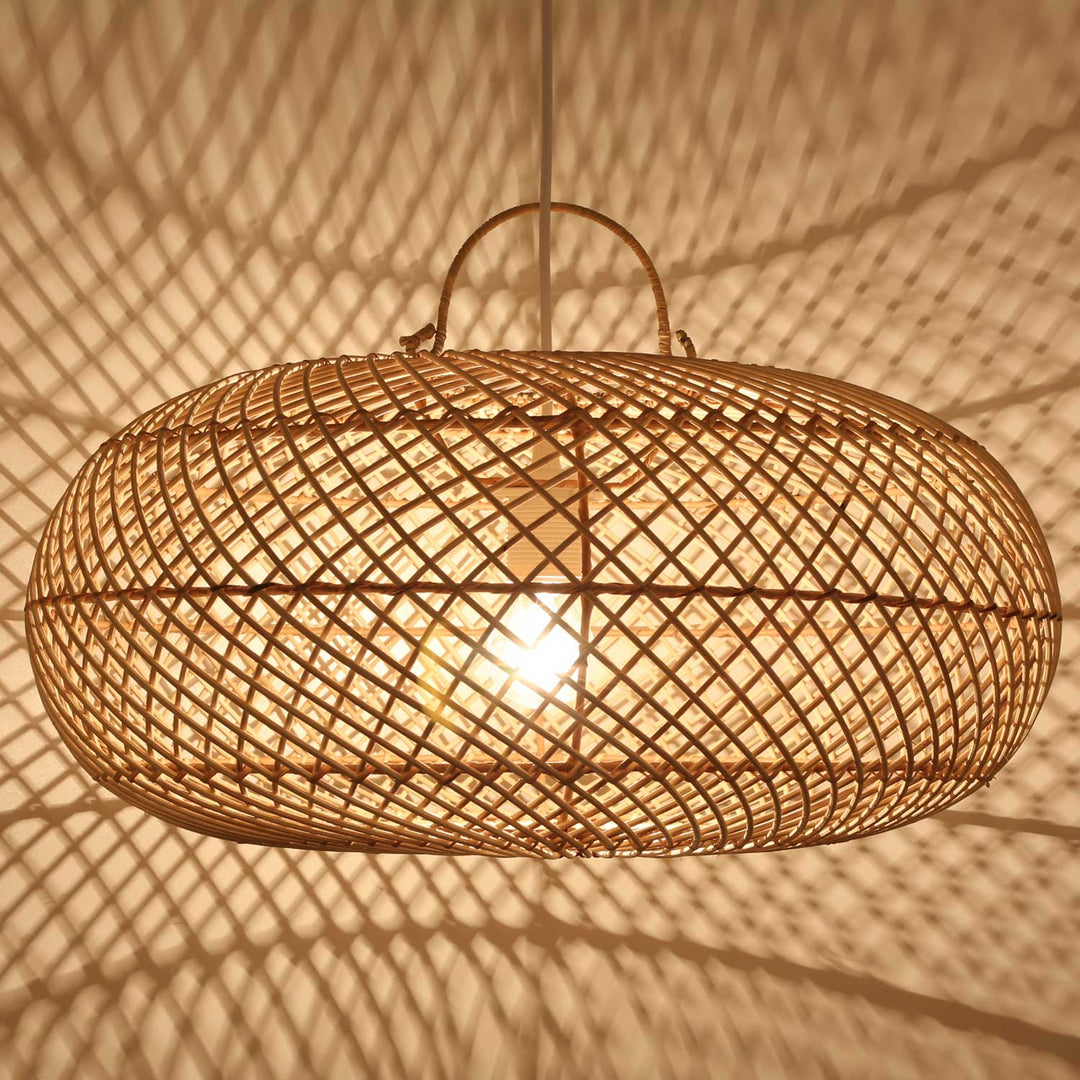 Rattan lampe Esra