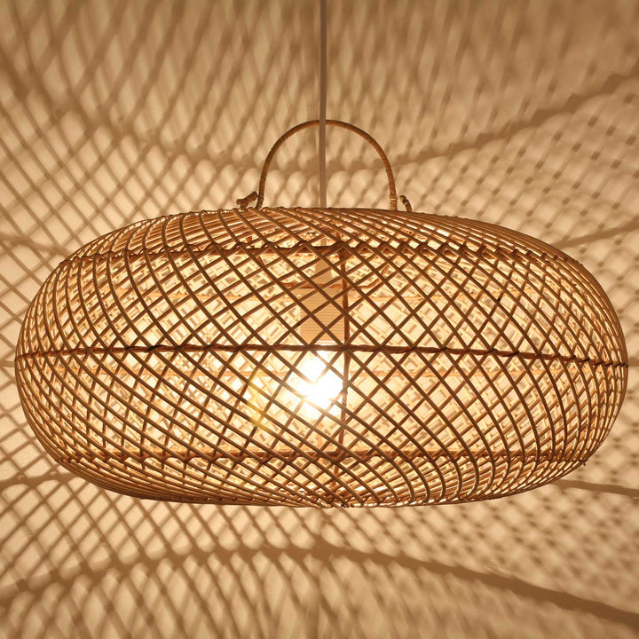 Rattan lampe Esra