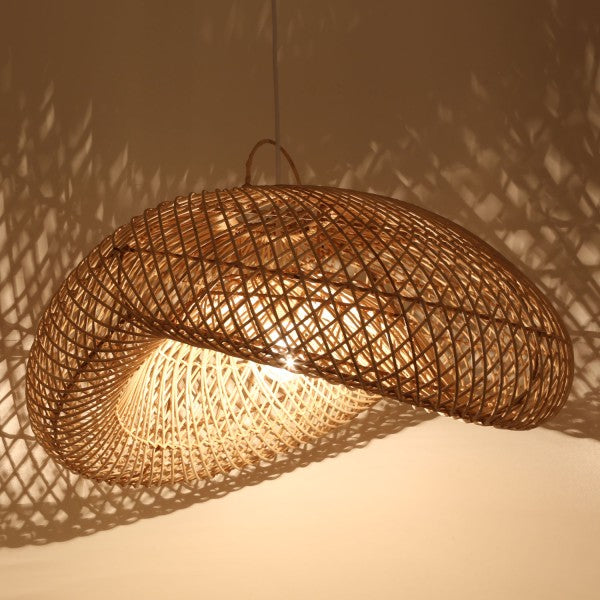 Rattan lampe Luna