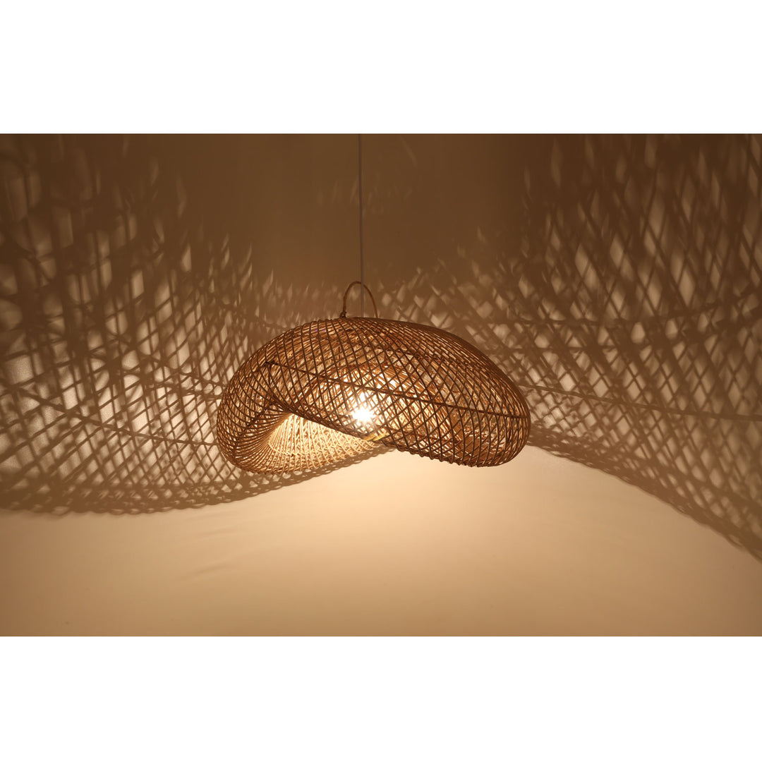 Rattan lampe Luna