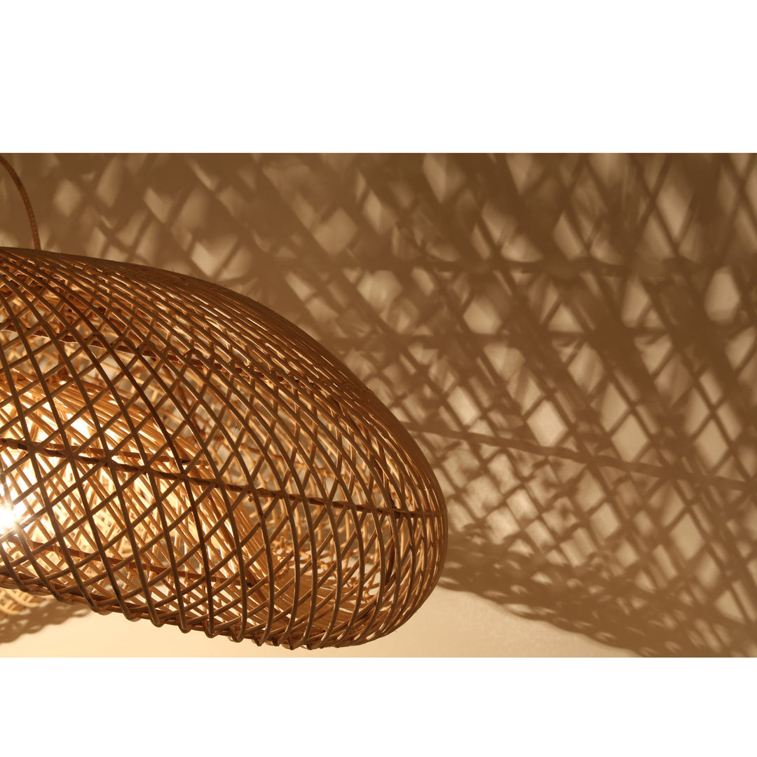 Rattan lampe Luna