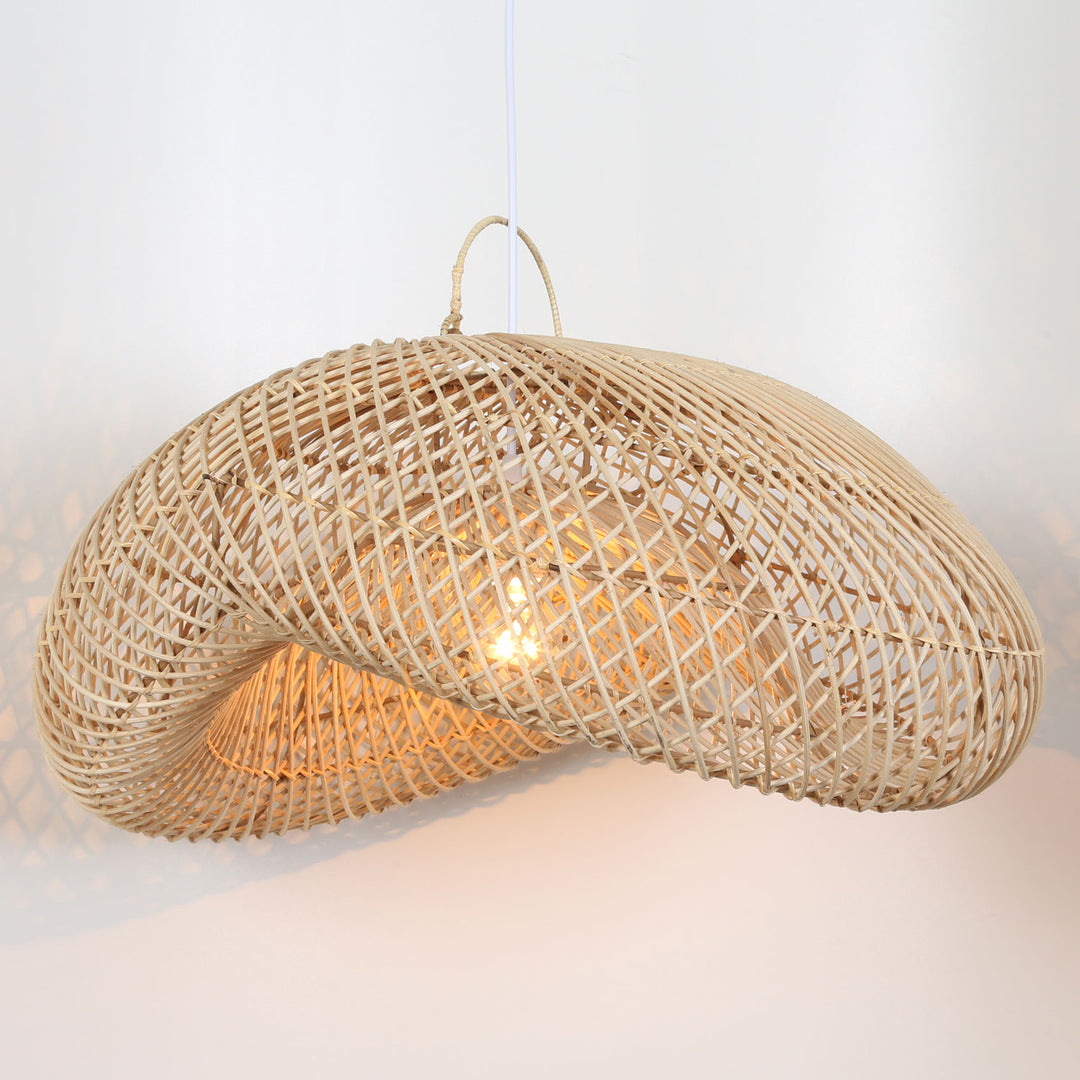 Rattan lampe Luna