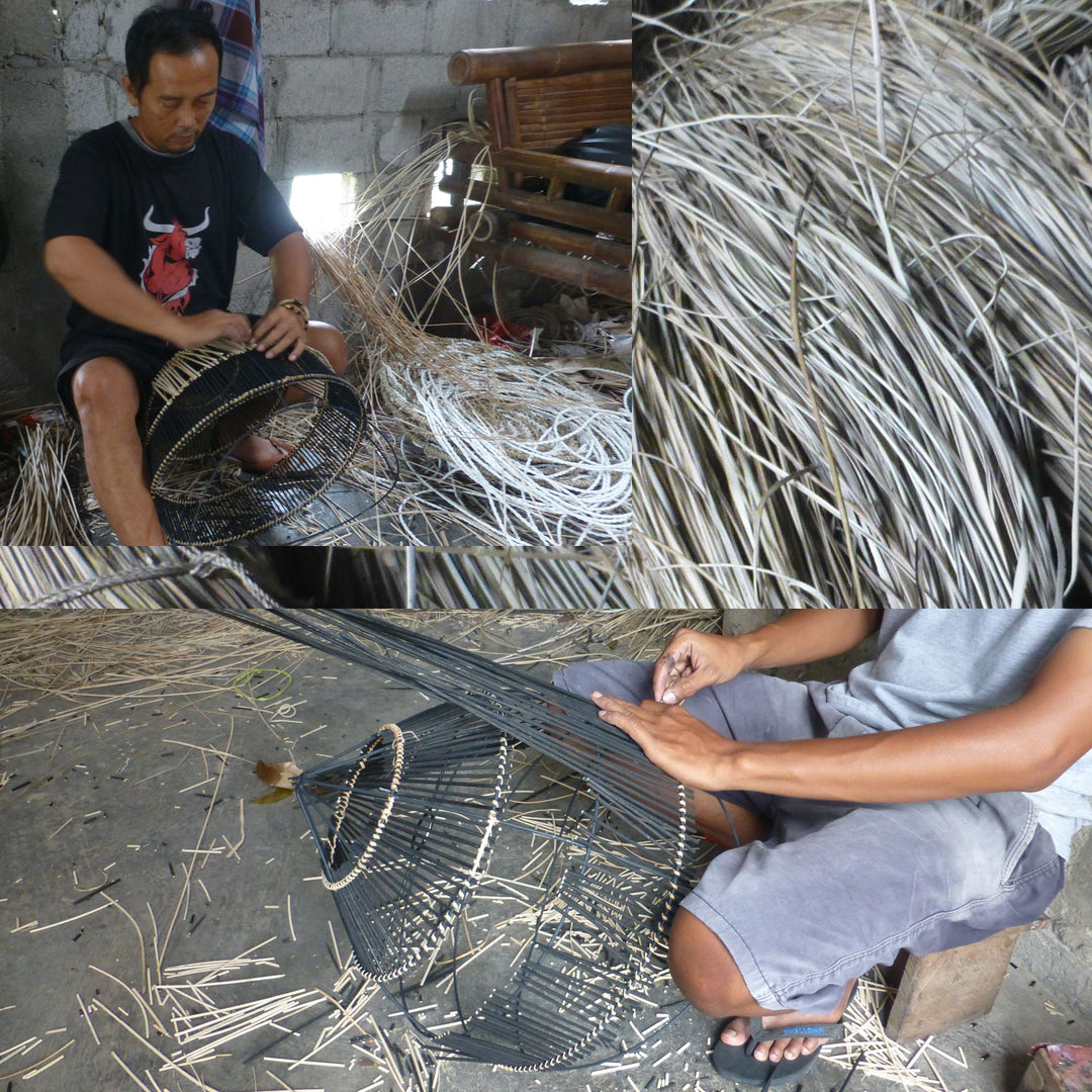 Taman pendel i rattan