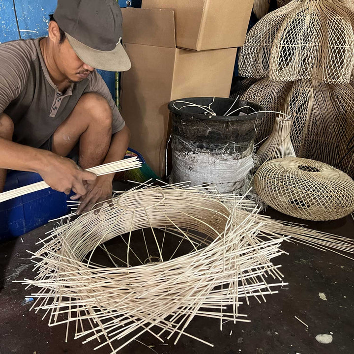 Rattan pendel Majene