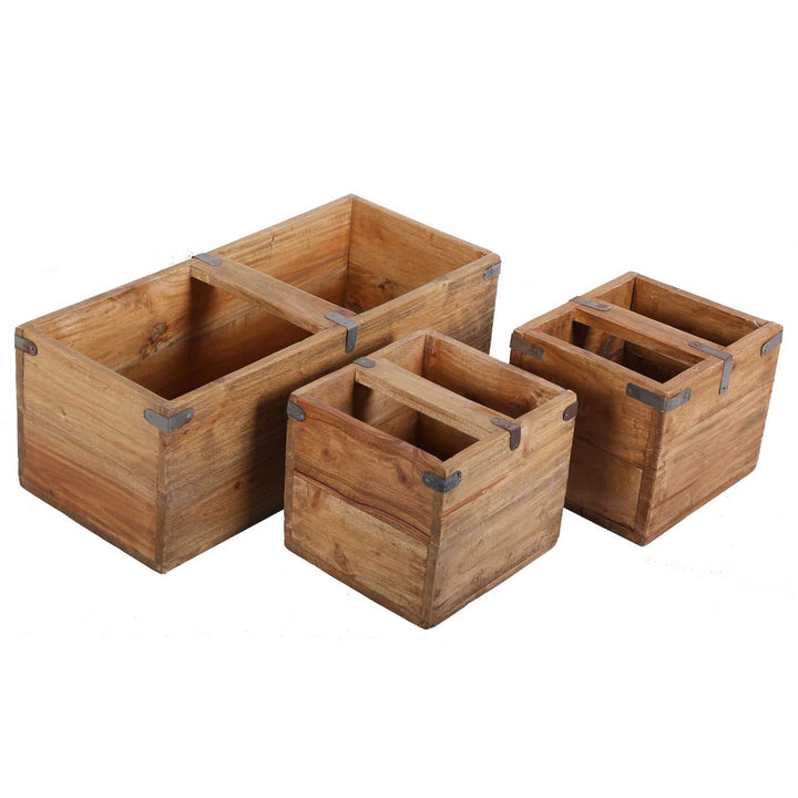 Teak Holzbox Enzo 3er Set