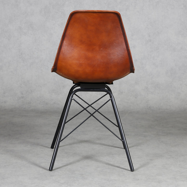 Esszimmer Stuhl Leder Braun