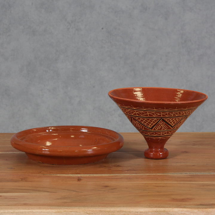 Glaseret tagine “Agadir” – 34 cm