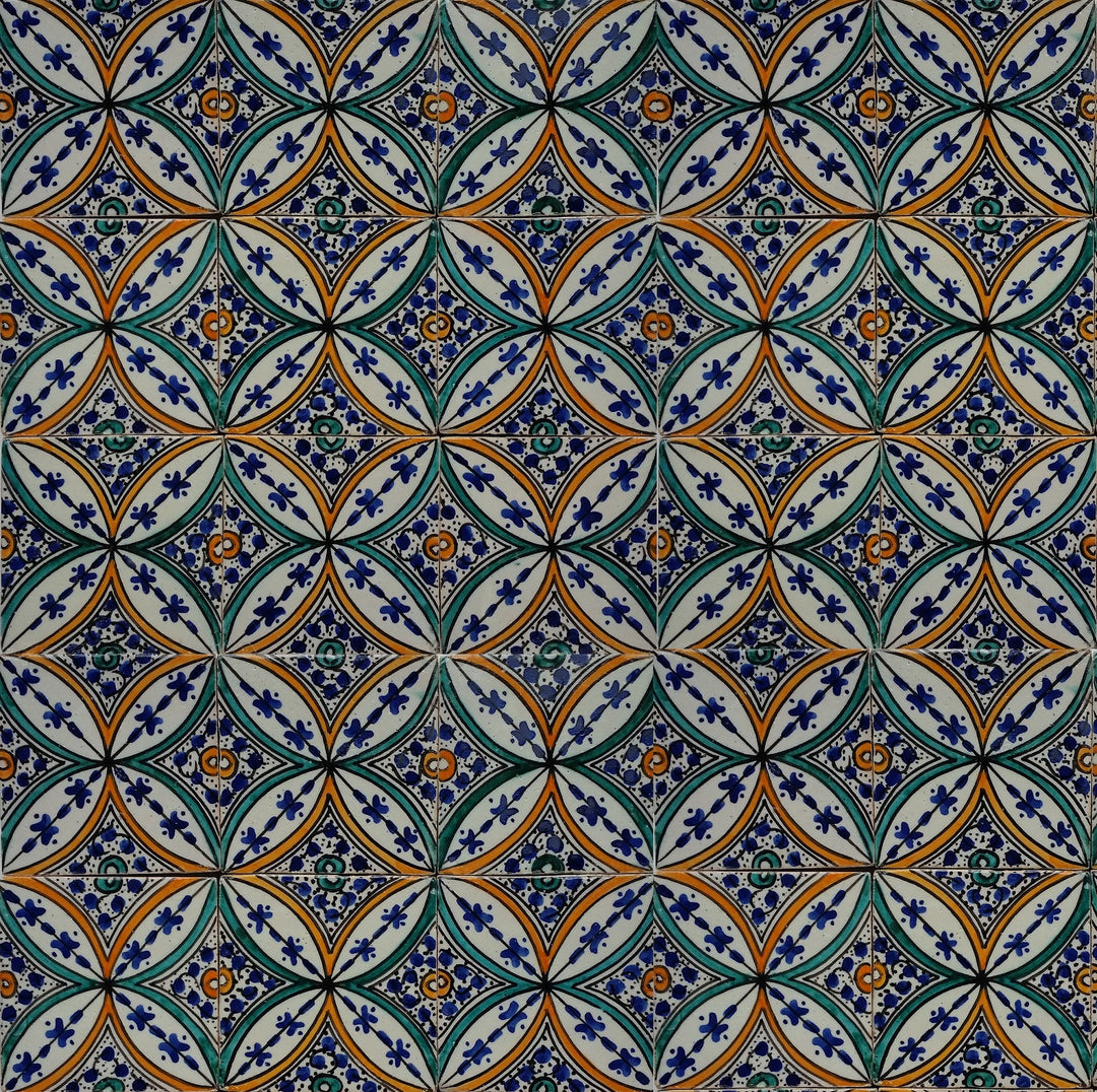 Handbemalte Fliese – Mediterranen Keramikstil