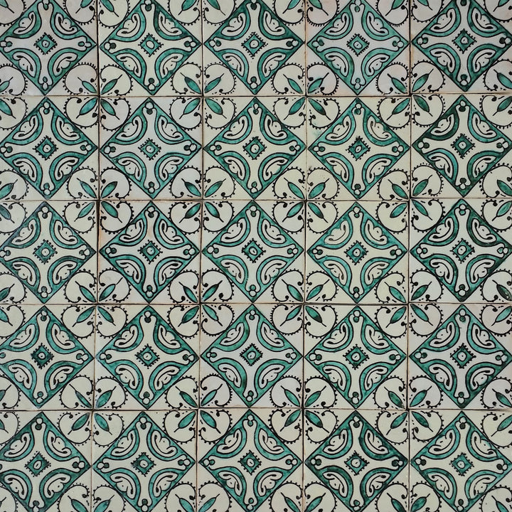 Handbemalte Fliese – Boho Ornamentik